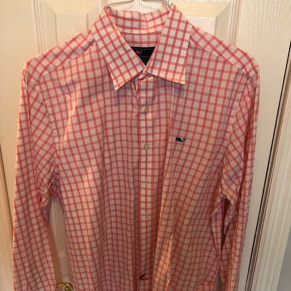 Vineyard Vines Whale Checkered Shirt